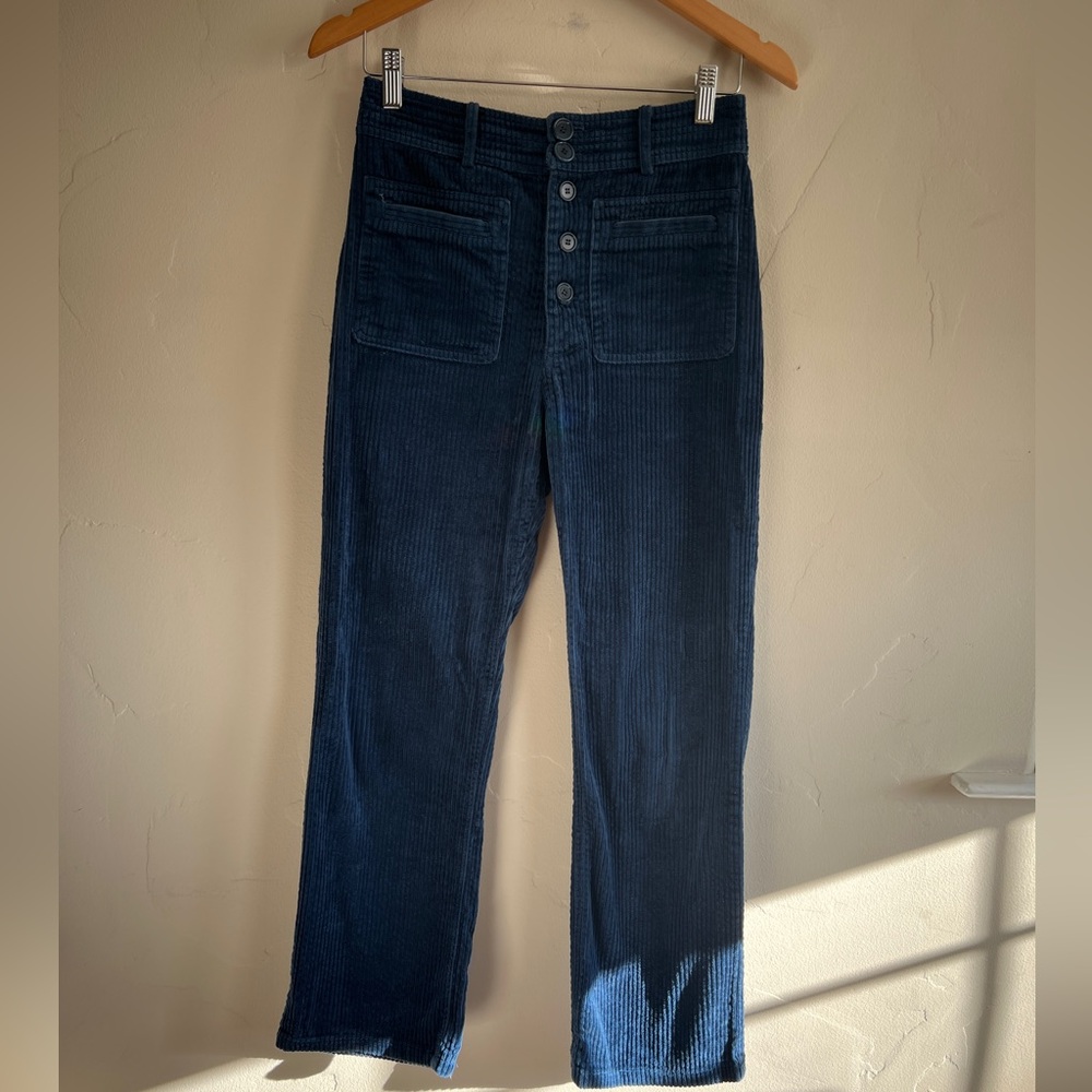 Apiece Apart Corduroy Button Fly Cropped Pants - Size 4